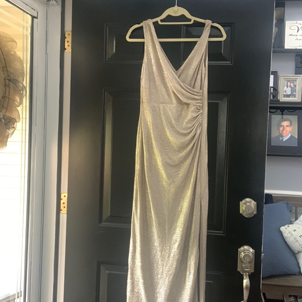 Only worn once Ralph Lauren Gold Gown